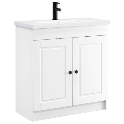 vidaXL Bathroom Furniture Set White 78.5 x 37.5 x 81 cm 2