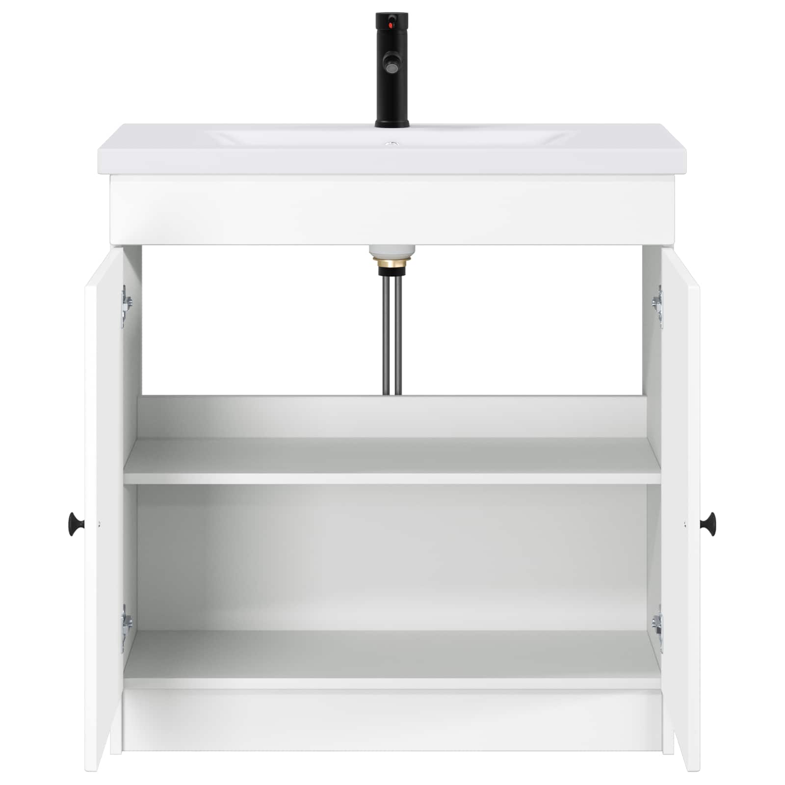 vidaXL Bathroom Furniture Set White 78.5 x 37.5 x 81 cm 3