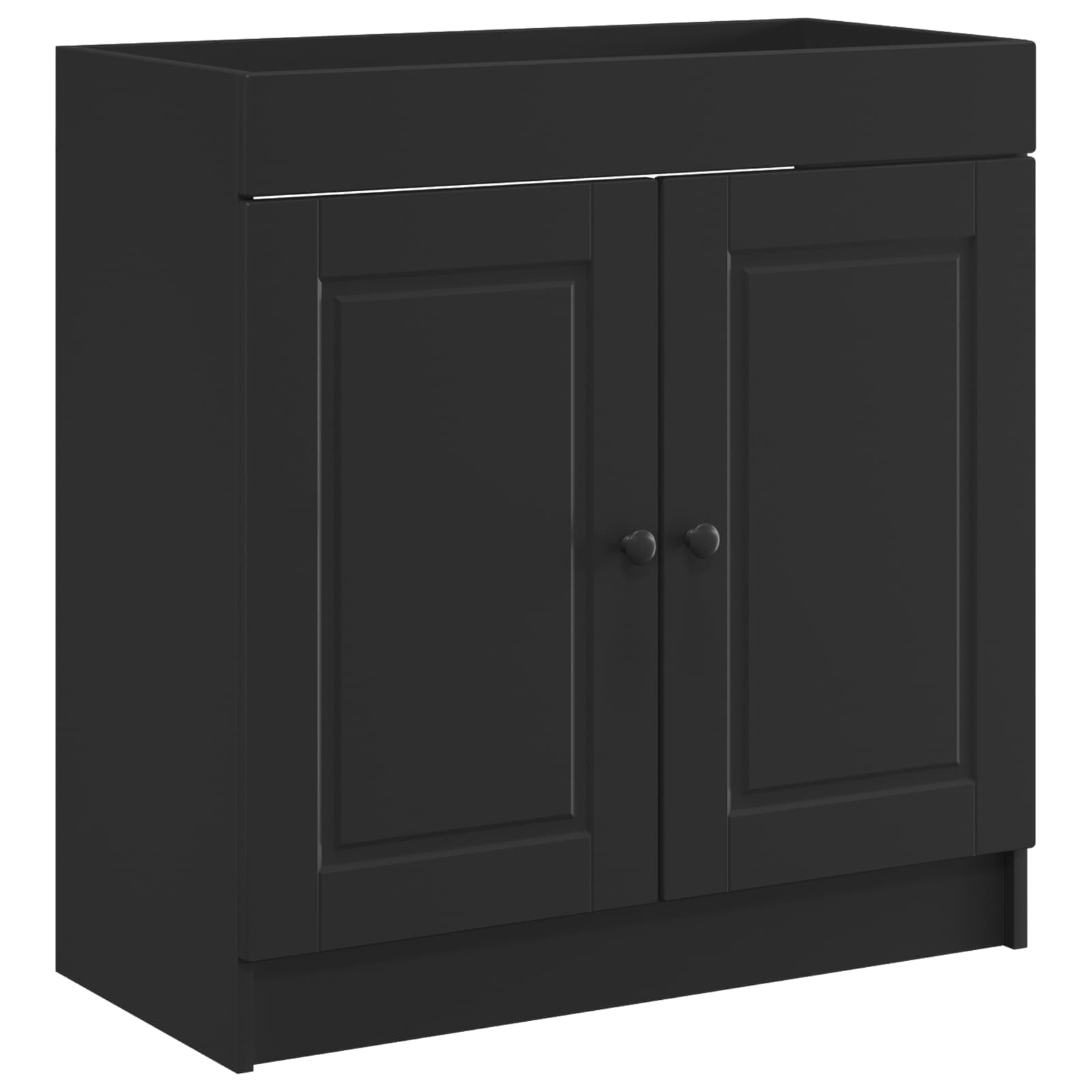 vidaXL Bathroom Furniture Set Black 78.5 x 37.5 x 81 cm 4