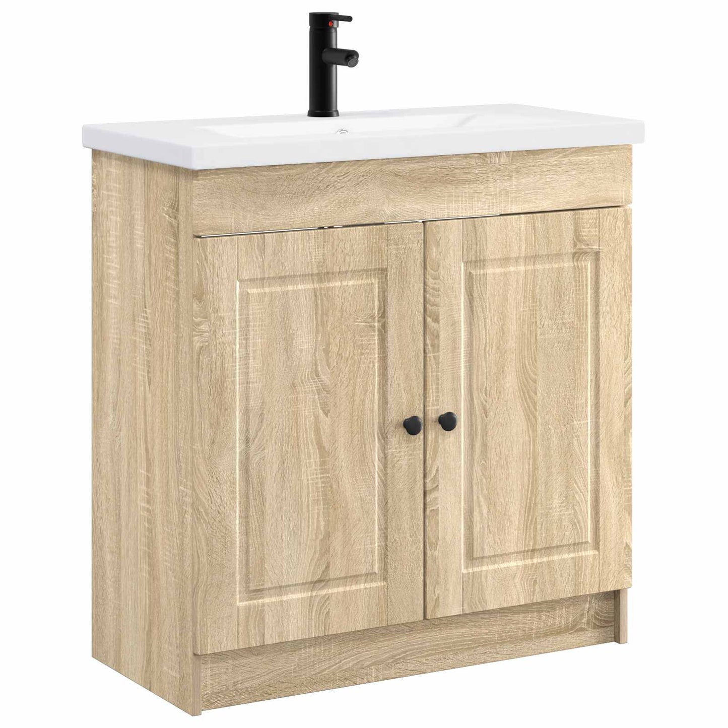 vidaXL Bathroom Furniture Set Sonoma Oak 78.5 x 37.5 x 81 cm 2