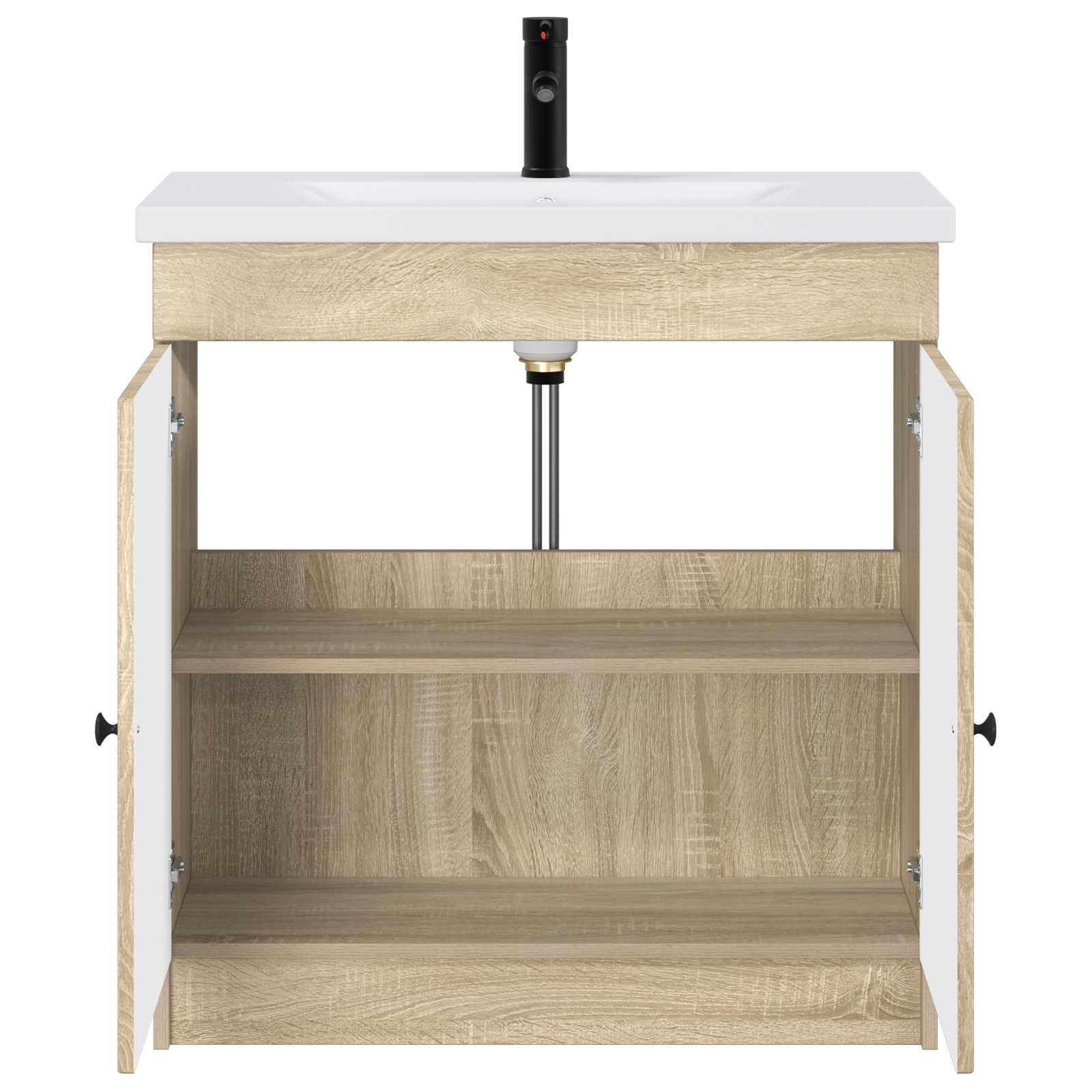 vidaXL Bathroom Furniture Set Sonoma Oak 78.5 x 37.5 x 81 cm 3