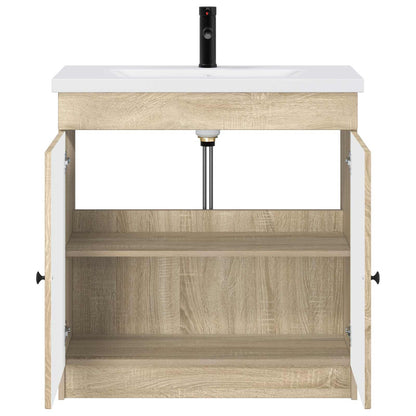 vidaXL Bathroom Furniture Set Sonoma Oak 78.5 x 37.5 x 81 cm 3