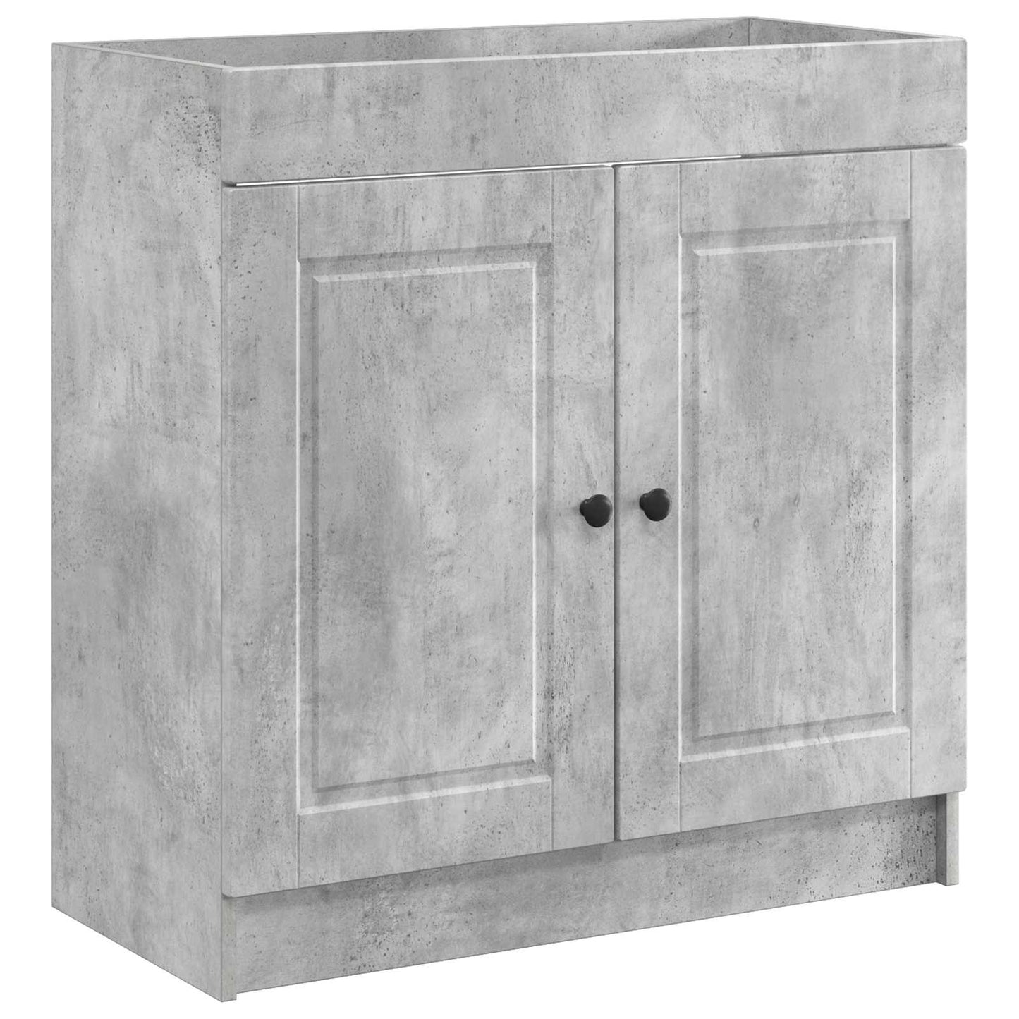 vidaXL Bathroom Furniture Set Concrete Grey 78.5 x 37.5 x 81 cm 4