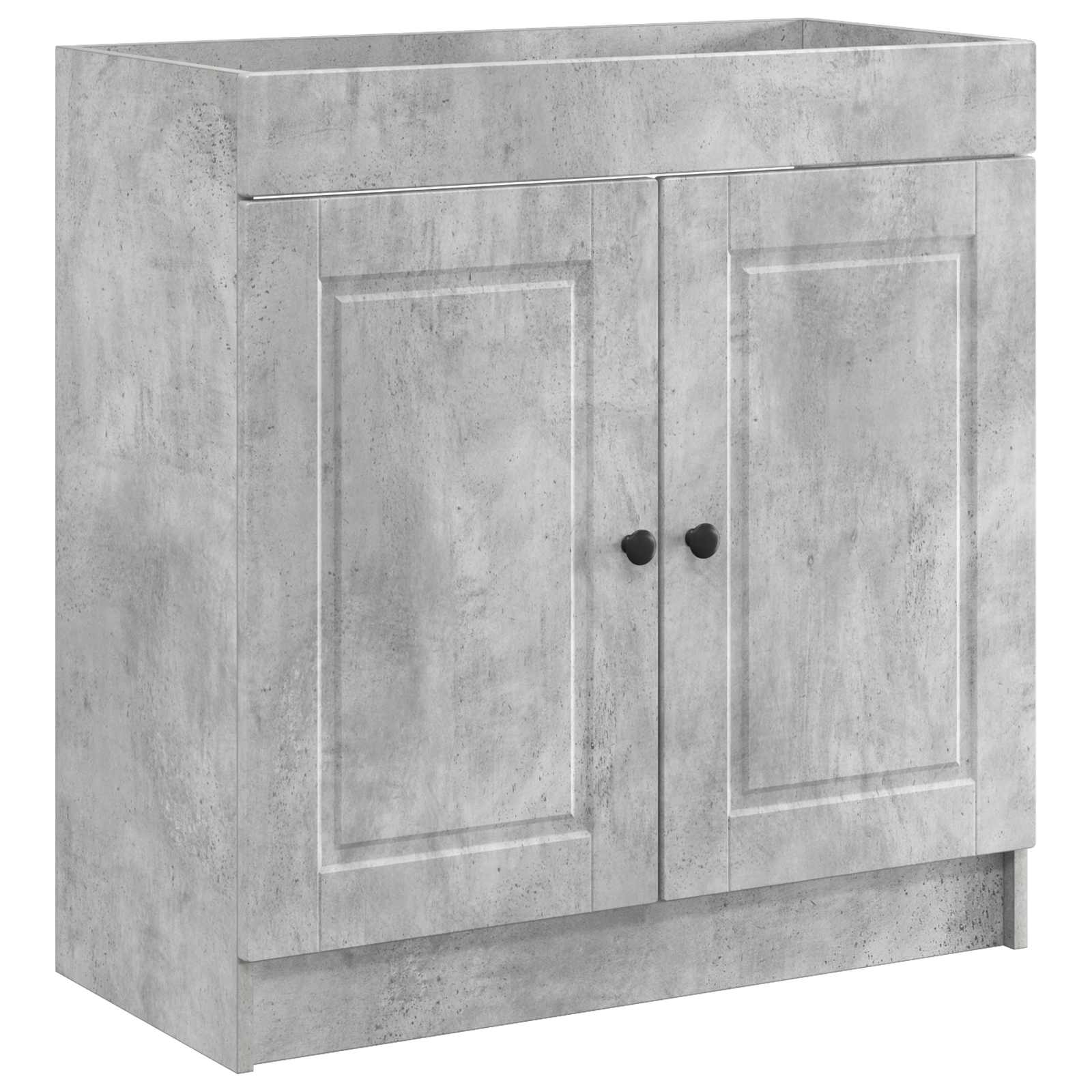 vidaXL Bathroom Furniture Set Concrete Grey 78.5 x 37.5 x 81 cm 4