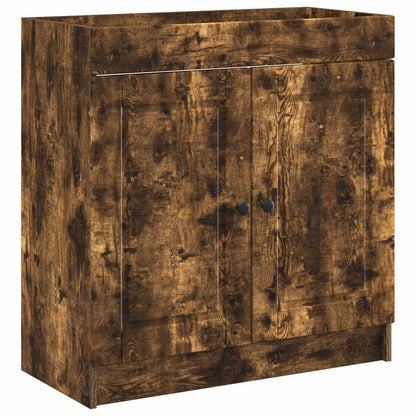 vidaXL Bathroom Furniture Set Smoked Oak 78.5 x 37.5 x 81 cm 4