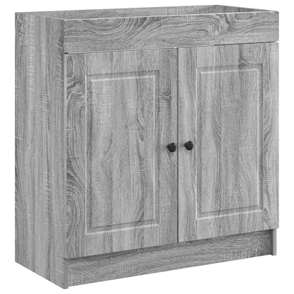 vidaXL Bathroom Furniture Set Grey Sonoma 78.5 x 37.5 x 81 cm 4