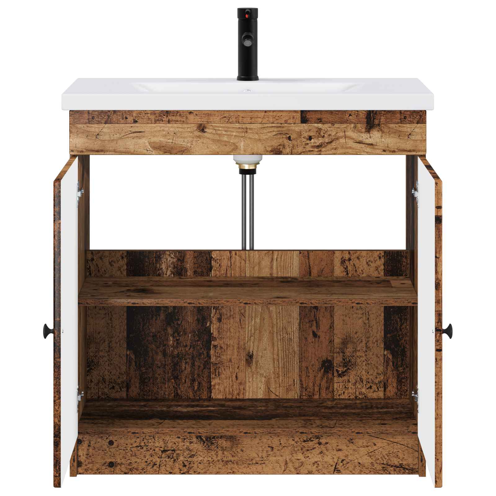 vidaXL Bathroom Furniture Set Old Wood 78.5 x 37.5 x 81 cm 3