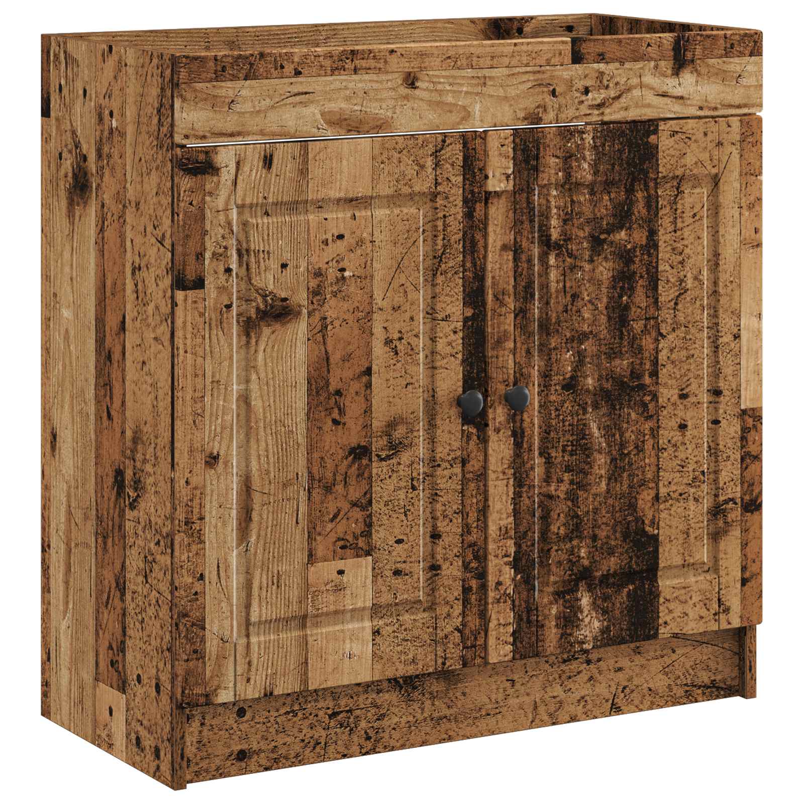 vidaXL Bathroom Furniture Set Old Wood 78.5 x 37.5 x 81 cm 4