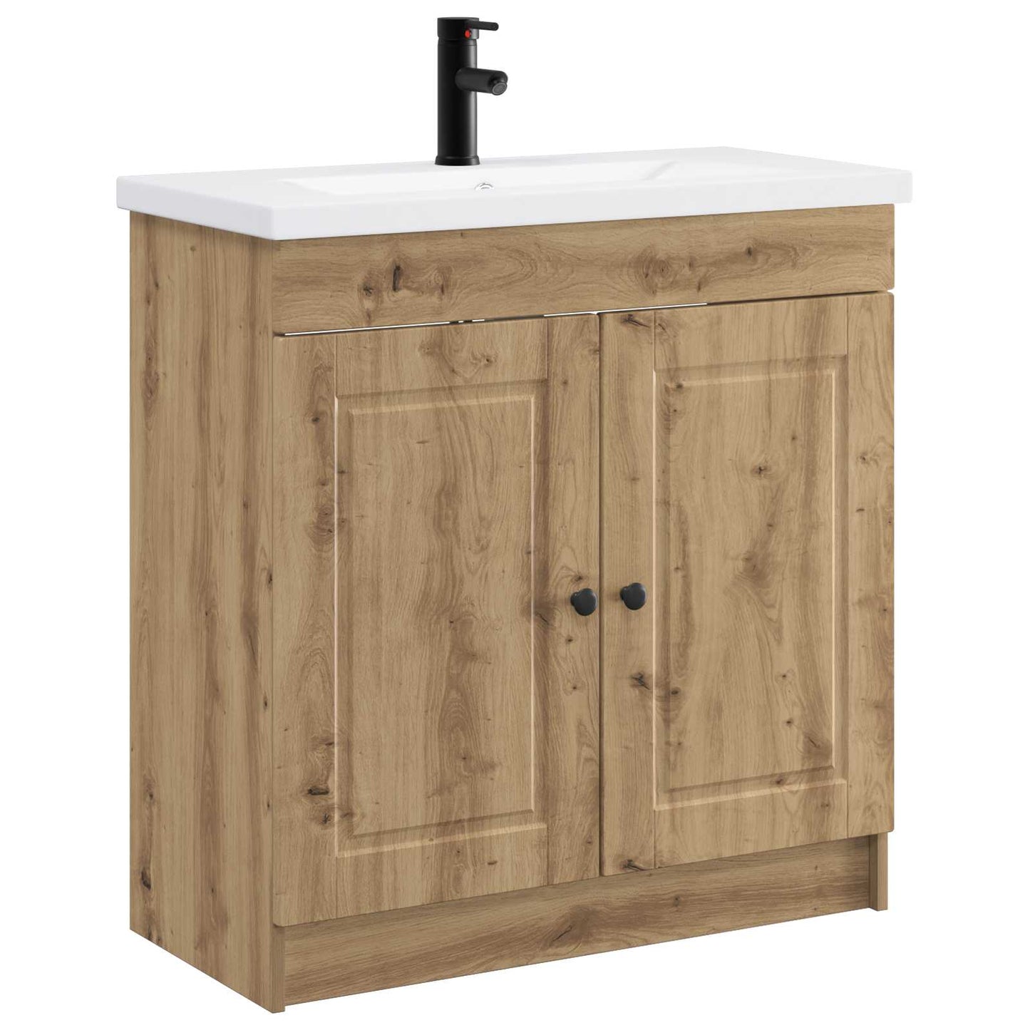 vidaXL Bathroom Furniture Set Artisan Oak 78.5 x 37.5 x 81 cm 2