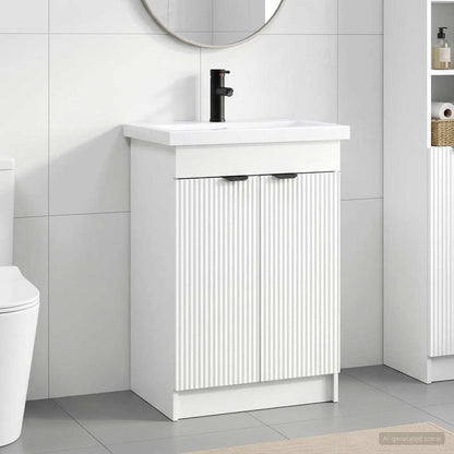 vidaXL Bathroom Furniture Set White 78.5 x 37.5 x 81 cm 1