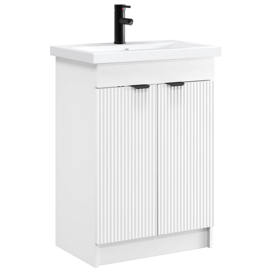 vidaXL Bathroom Furniture Set White 78.5 x 37.5 x 81 cm 2