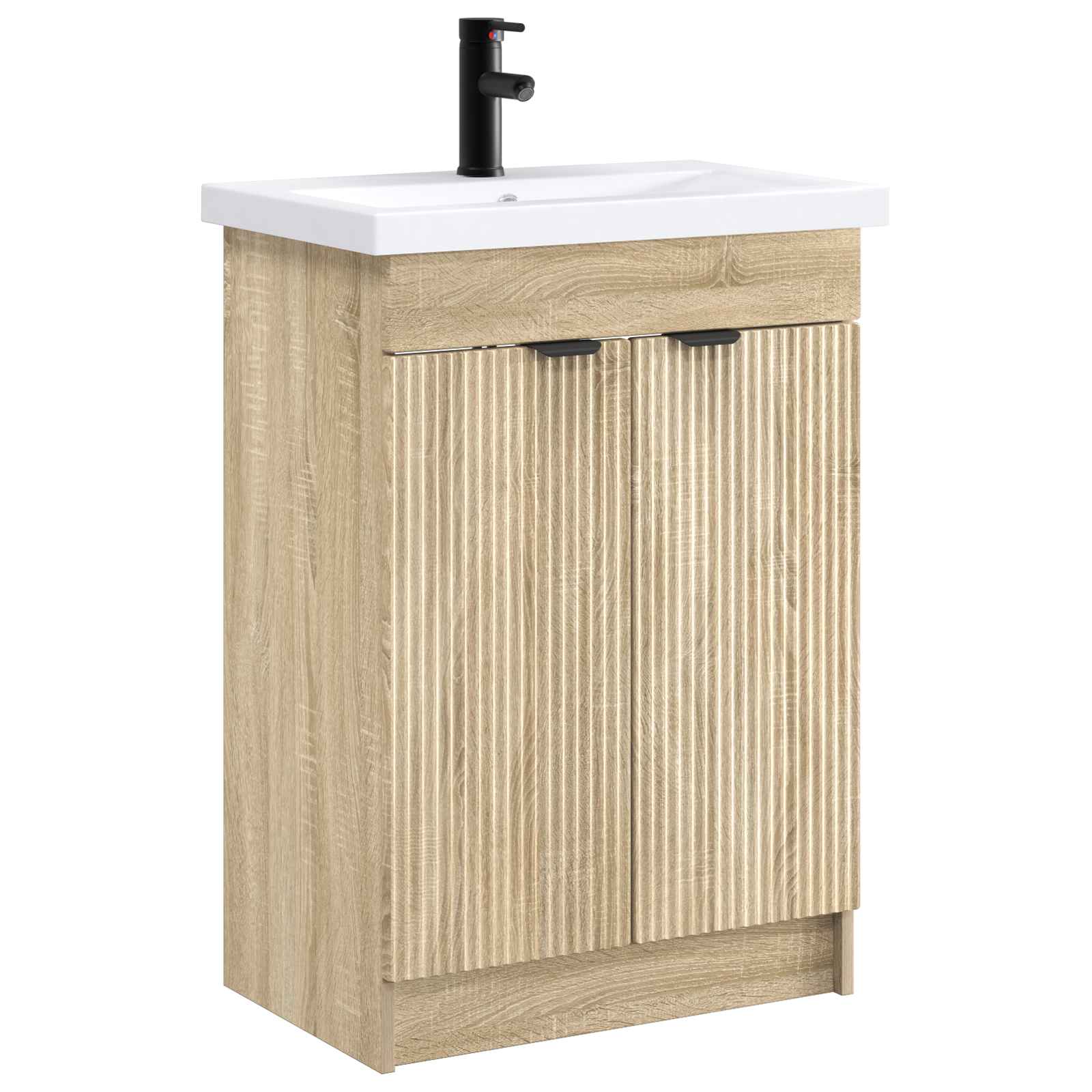 vidaXL Bathroom Furniture Set Sonoma Oak 78.5 x 37.5 x 81 cm 2