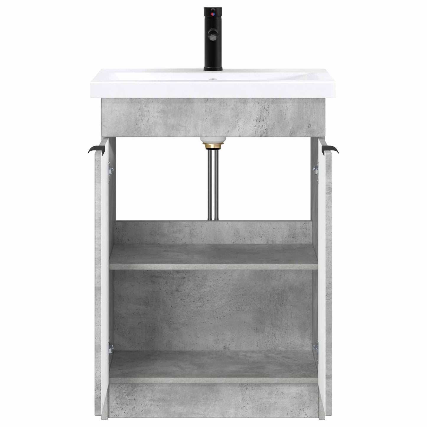 vidaXL Bathroom Furniture Set Concrete Grey 78.5 x 37.5 x 81 cm 3