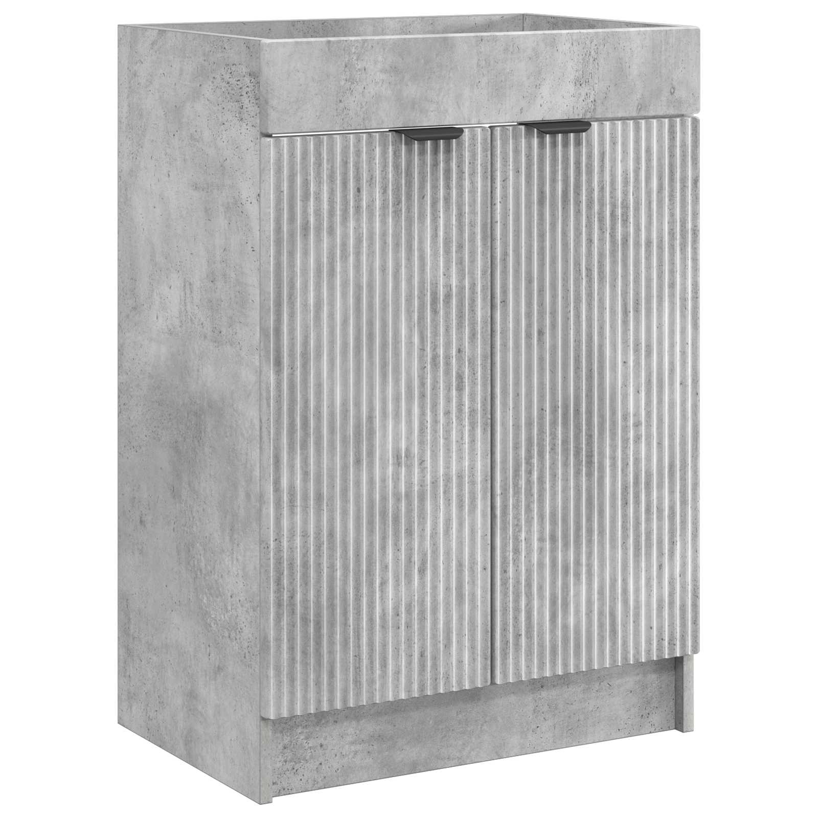 vidaXL Bathroom Furniture Set Concrete Grey 78.5 x 37.5 x 81 cm 4