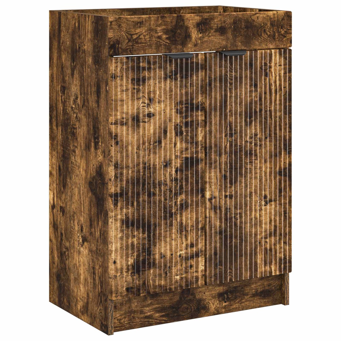 vidaXL Bathroom Furniture Set Smoked Oak 78.5 x 37.5 x 81 cm 4