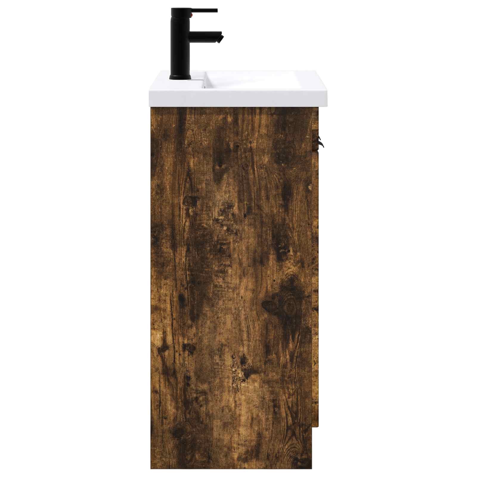 vidaXL Bathroom Furniture Set Smoked Oak 78.5 x 37.5 x 81 cm 6