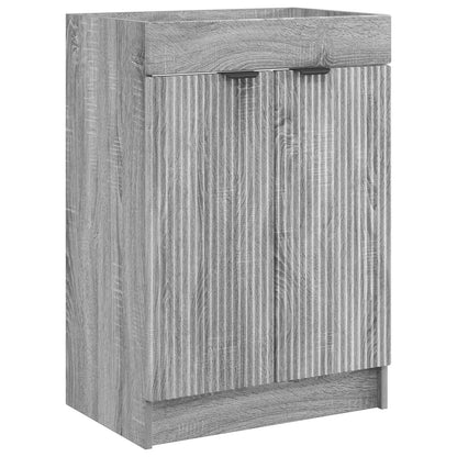 vidaXL Bathroom Furniture Set Grey Sonoma 78.5 x 37.5 x 81 cm 4