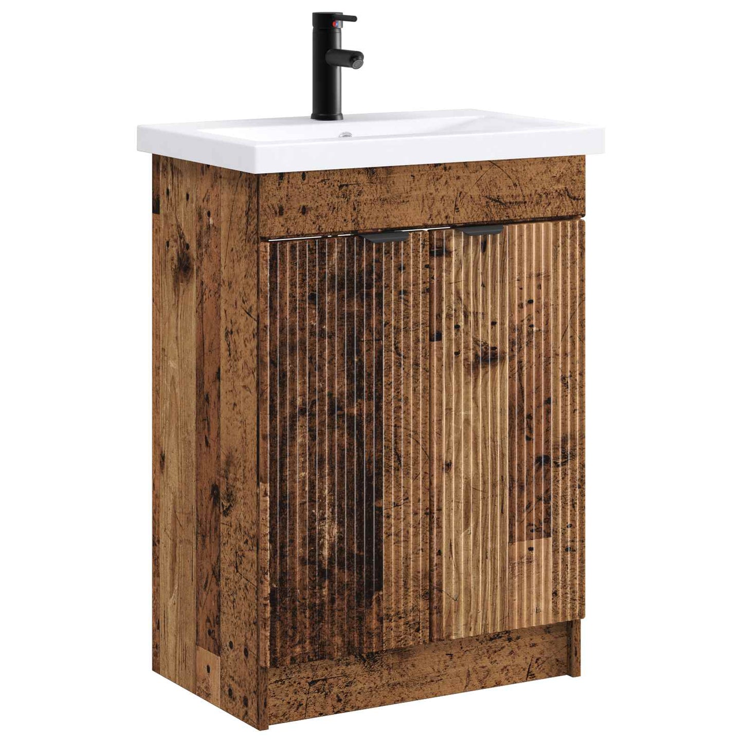 vidaXL Bathroom Furniture Set Old Wood 78.5 x 37.5 x 81 cm 2