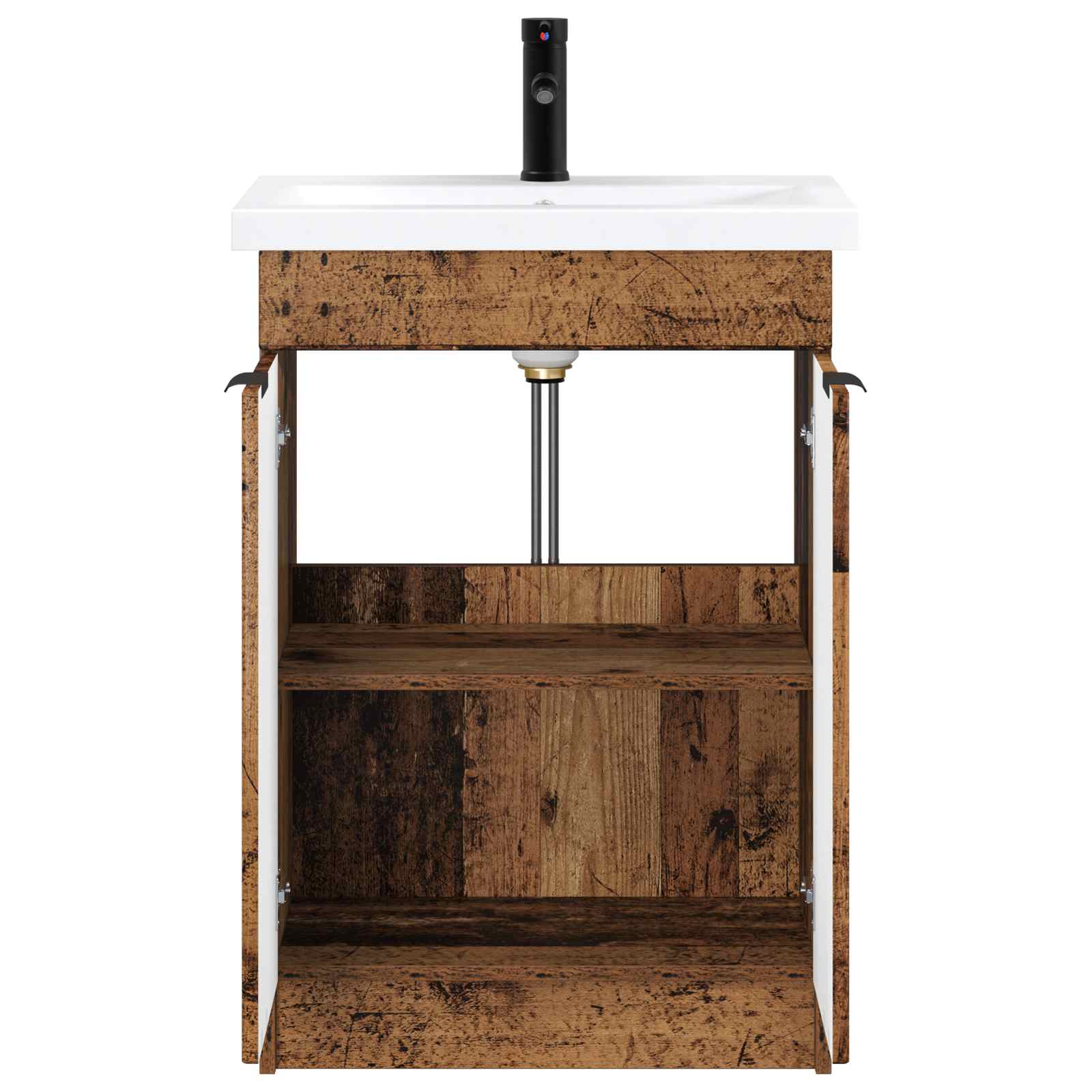 vidaXL Bathroom Furniture Set Old Wood 78.5 x 37.5 x 81 cm 3