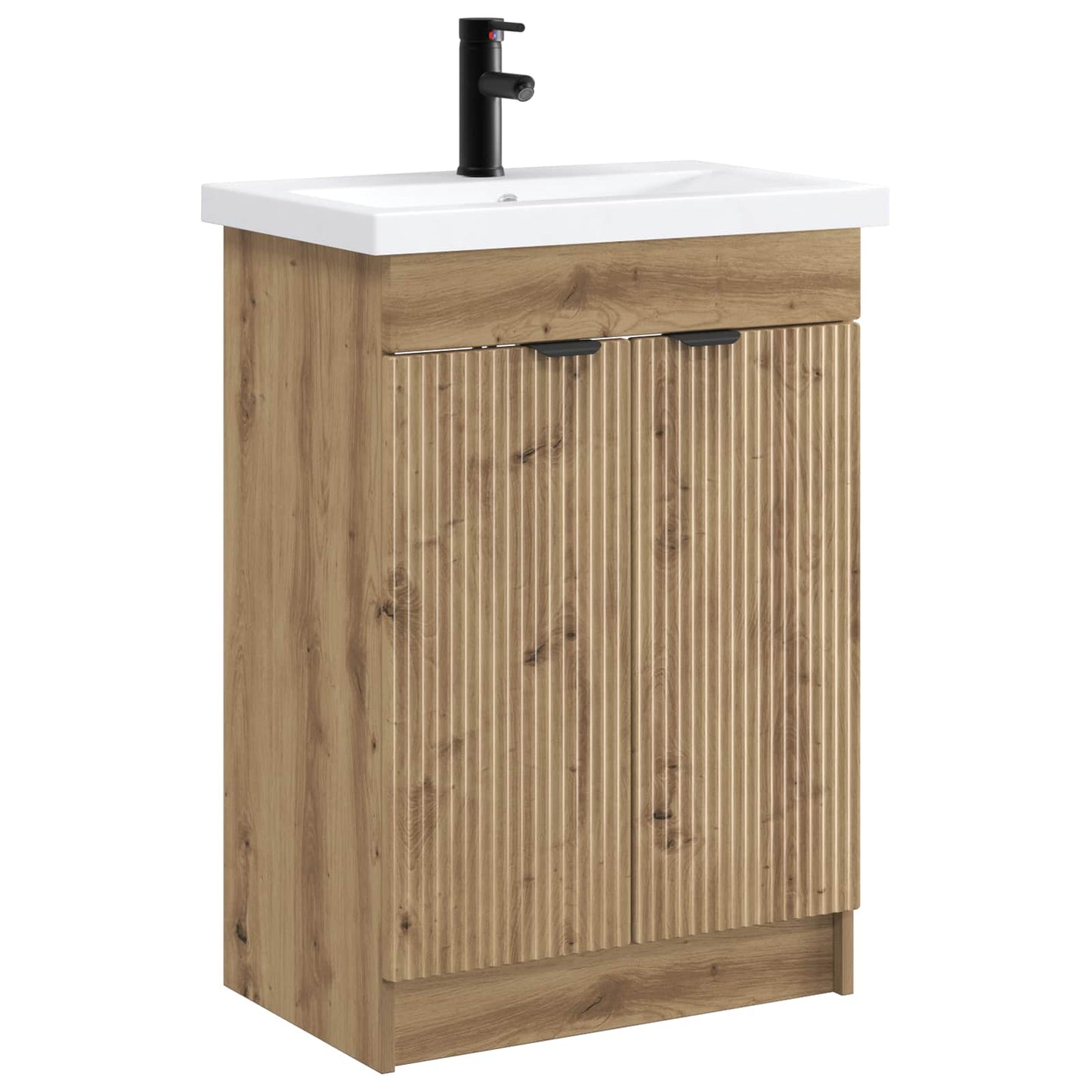 vidaXL Bathroom Furniture Set Artisan Oak 78.5 x 37.5 x 81 cm 2