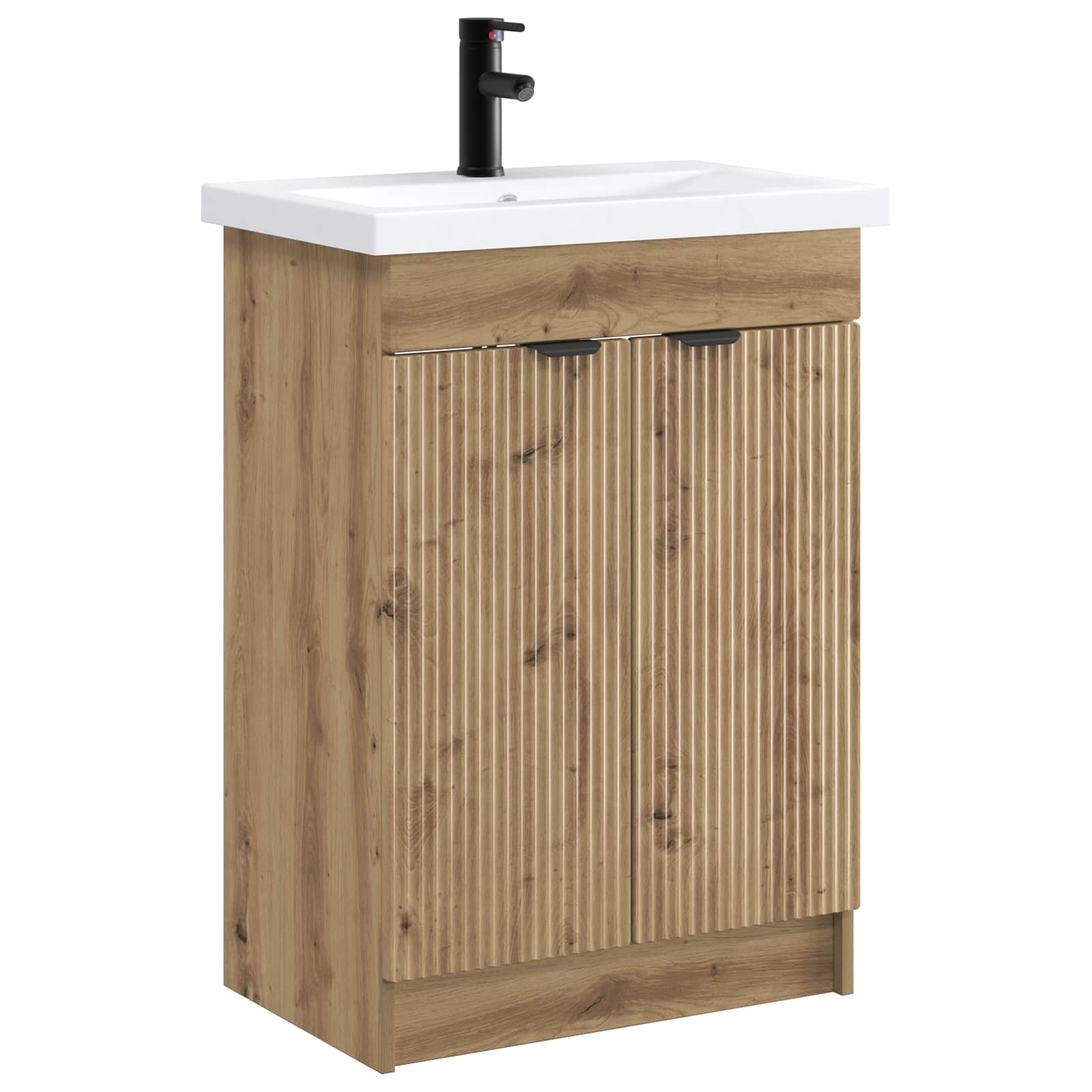 vidaXL Bathroom Furniture Set Artisan Oak 78.5 x 37.5 x 81 cm 2