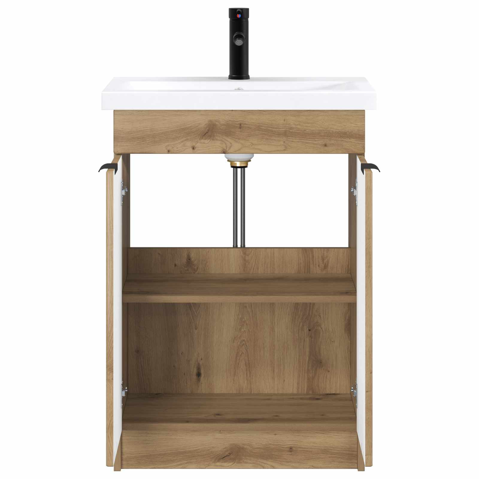vidaXL Bathroom Furniture Set Artisan Oak 78.5 x 37.5 x 81 cm 3