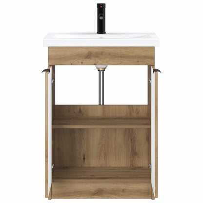 vidaXL Bathroom Furniture Set Artisan Oak 78.5 x 37.5 x 81 cm 3