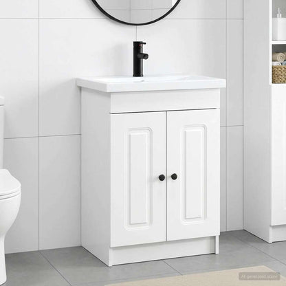 vidaXL Bathroom Furniture Set White 78.5 x 37.5 x 81 cm 1