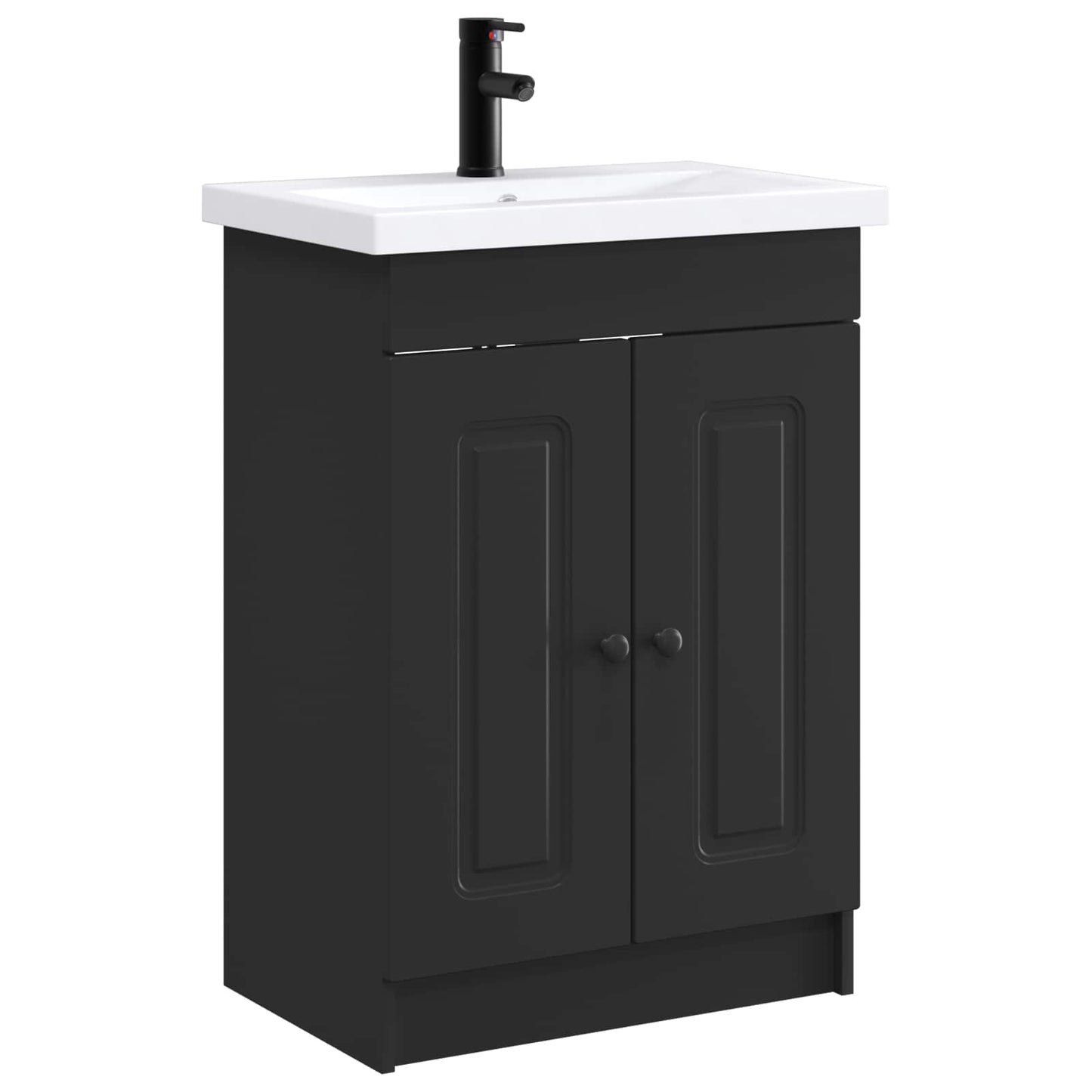 vidaXL Bathroom Furniture Set Black 78.5 x 37.5 x 81 cm 2