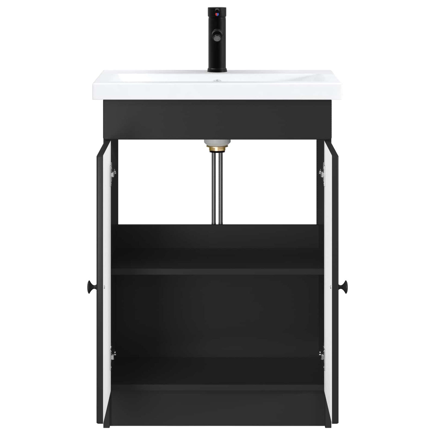 vidaXL Bathroom Furniture Set Black 78.5 x 37.5 x 81 cm 3