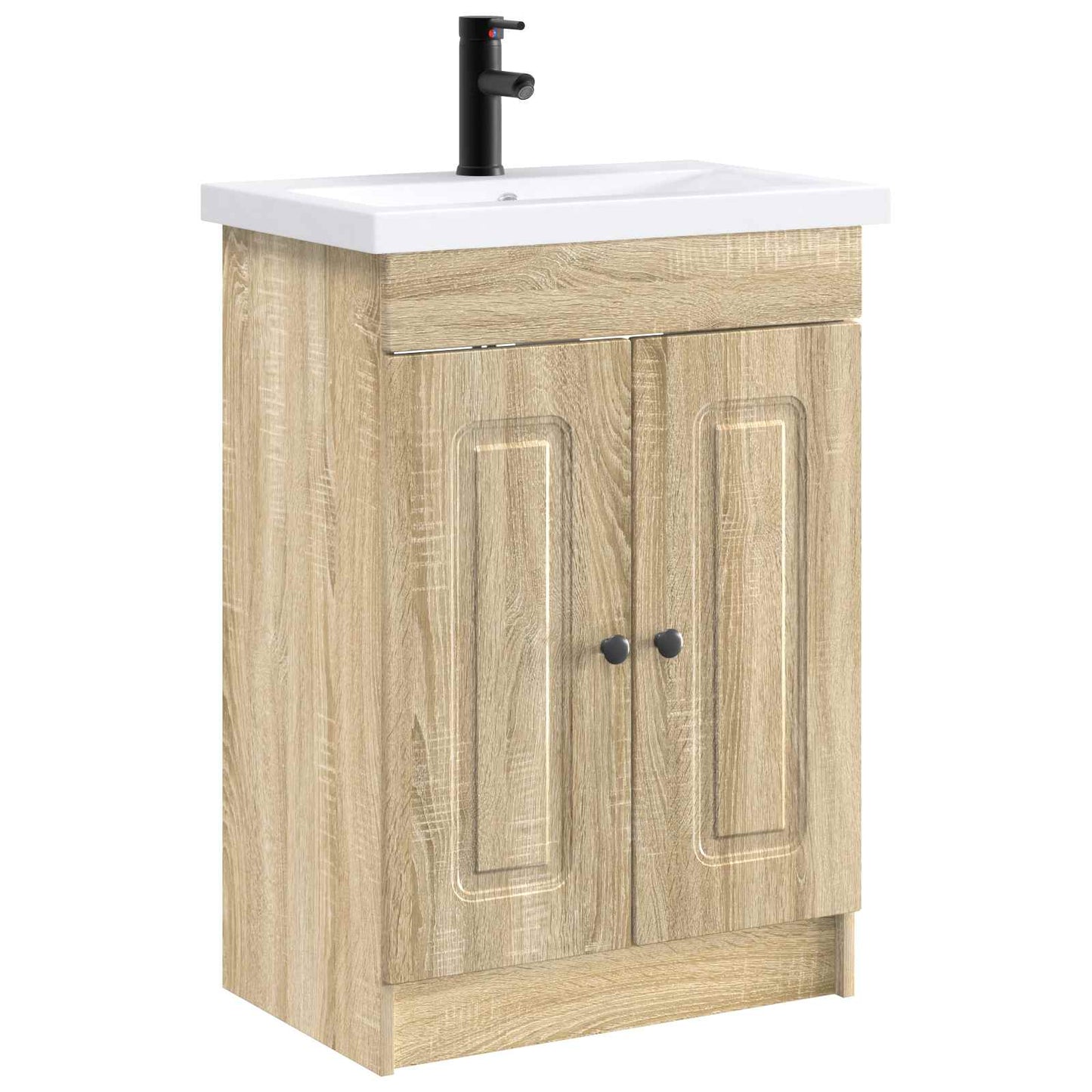 vidaXL Bathroom Furniture Set Sonoma Oak 78.5 x 37.5 x 81 cm 2