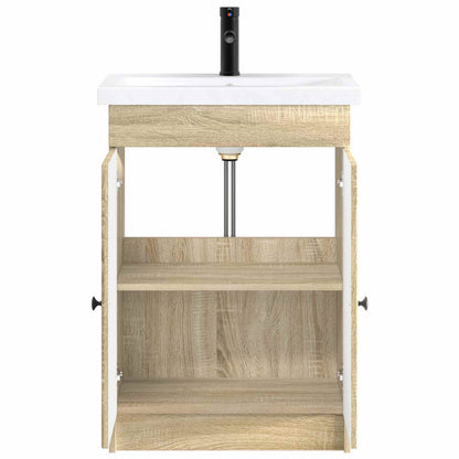 vidaXL Bathroom Furniture Set Sonoma Oak 78.5 x 37.5 x 81 cm 3