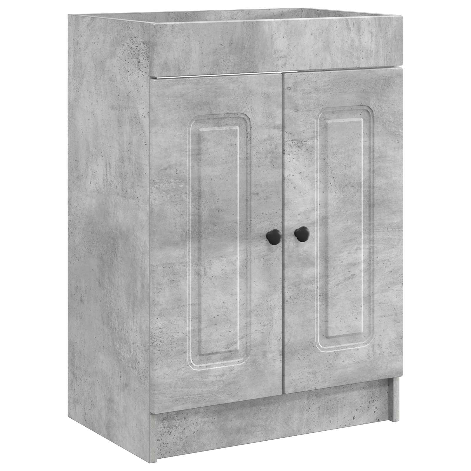 vidaXL Bathroom Furniture Set Concrete Grey 78.5 x 37.5 x 81 cm 4