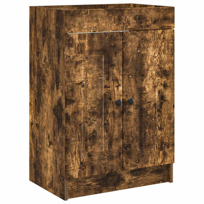 vidaXL Bathroom Furniture Set Smoked Oak 78.5 x 37.5 x 81 cm 4