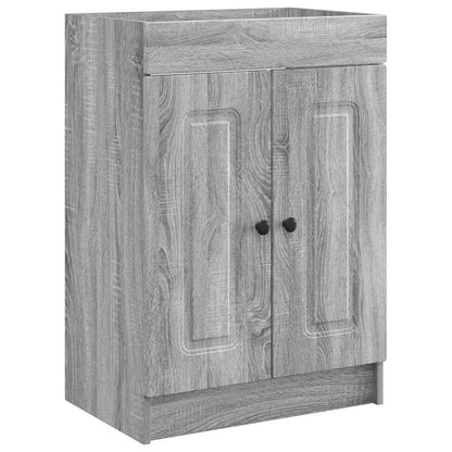 vidaXL Bathroom Furniture Set Grey Sonoma 78.5 x 37.5 x 81 cm 4
