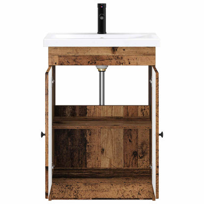 vidaXL Bathroom Furniture Set Old Wood 78.5 x 37.5 x 81 cm 3