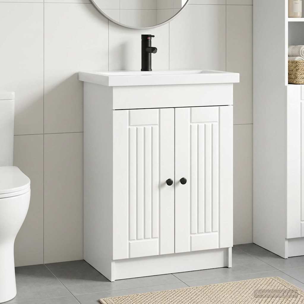 vidaXL Bathroom Furniture Set White 78.5 x 37.5 x 81 cm 1
