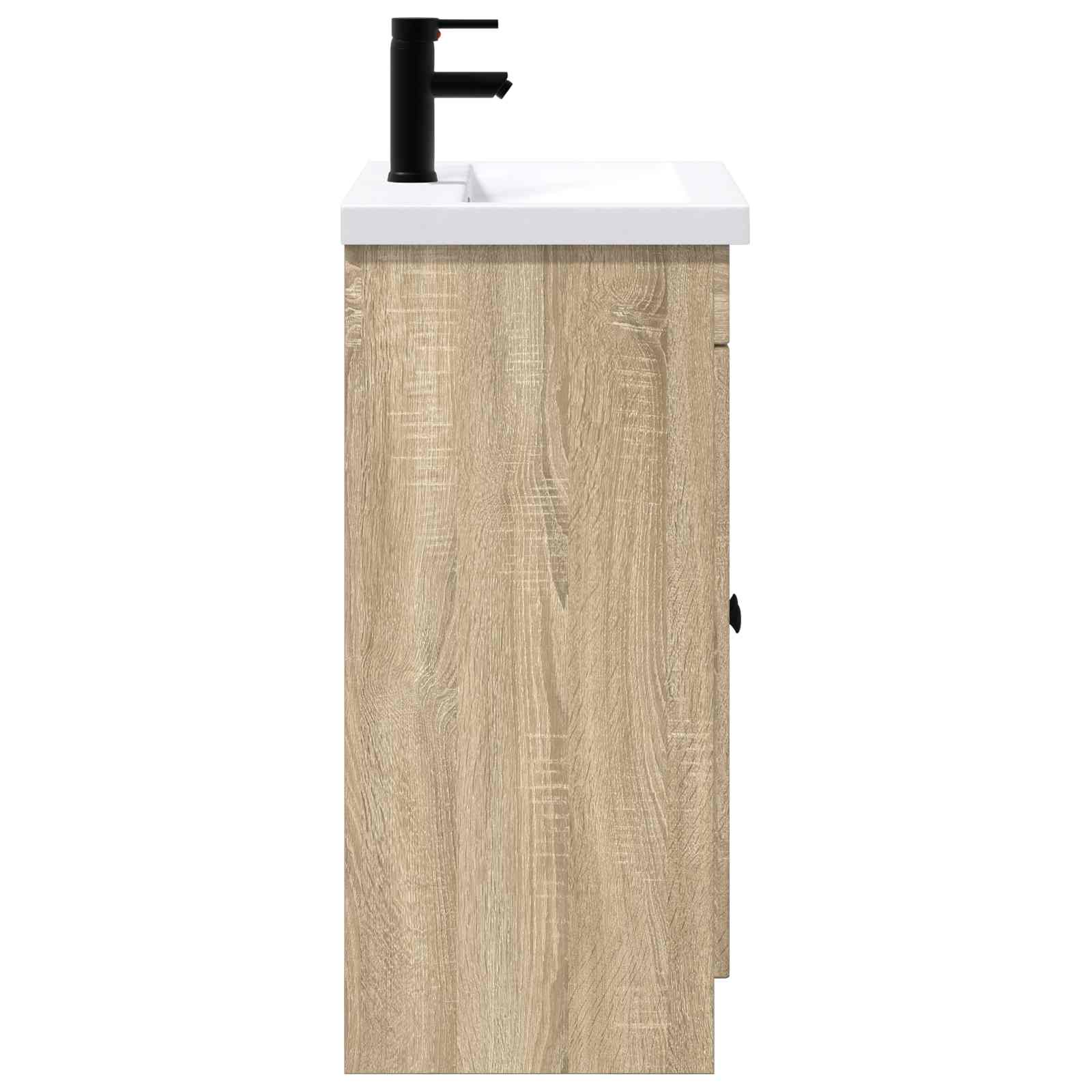 vidaXL Bathroom Furniture Set Sonoma Oak 78.5 x 37.5 x 81 cm 6