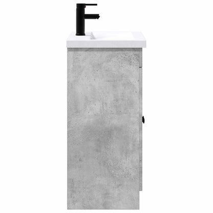 vidaXL Bathroom Furniture Set Concrete Grey 78.5 x 37.5 x 81 cm 6