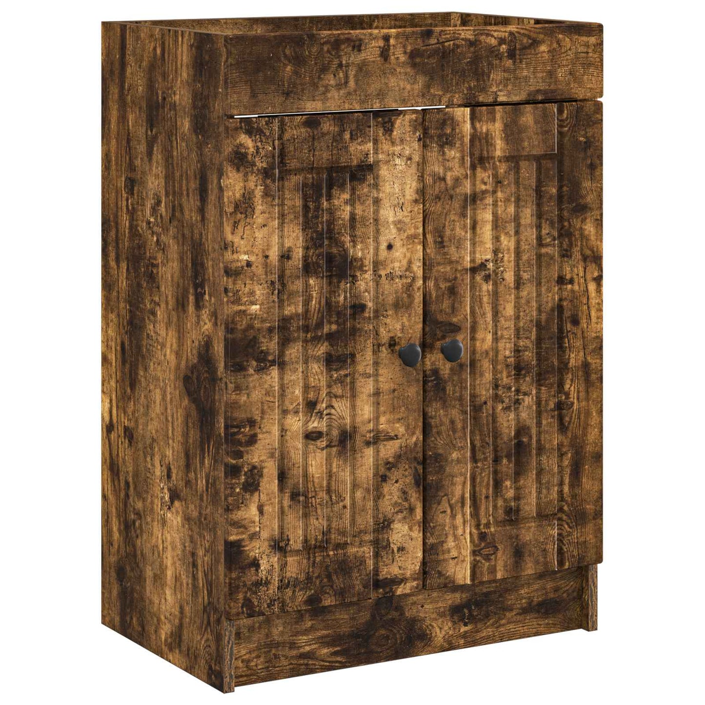 vidaXL Bathroom Furniture Set Smoked Oak 78.5 x 37.5 x 81 cm 4