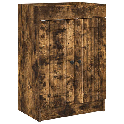 vidaXL Bathroom Furniture Set Smoked Oak 78.5 x 37.5 x 81 cm 4
