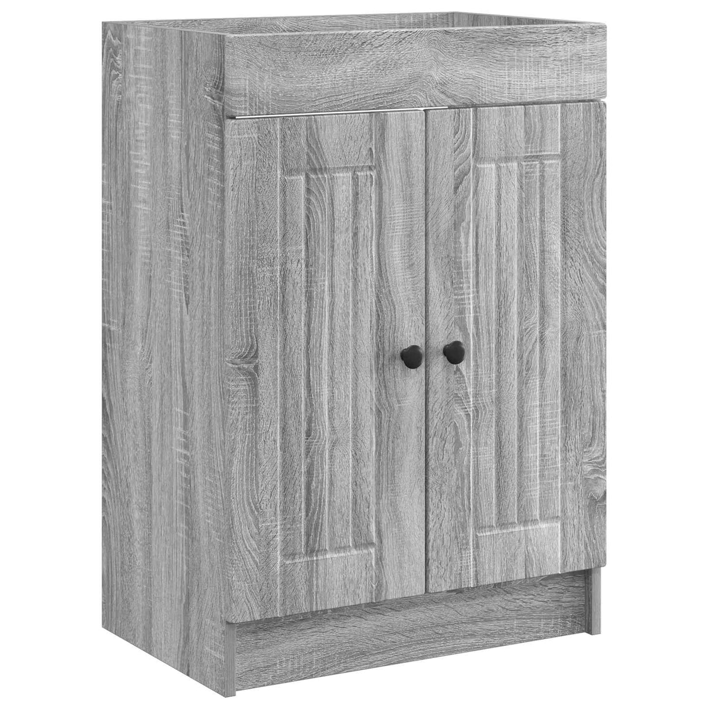 vidaXL Bathroom Furniture Set Grey Sonoma 78.5 x 37.5 x 81 cm 4