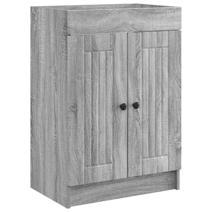 vidaXL Bathroom Furniture Set Grey Sonoma 78.5 x 37.5 x 81 cm 4