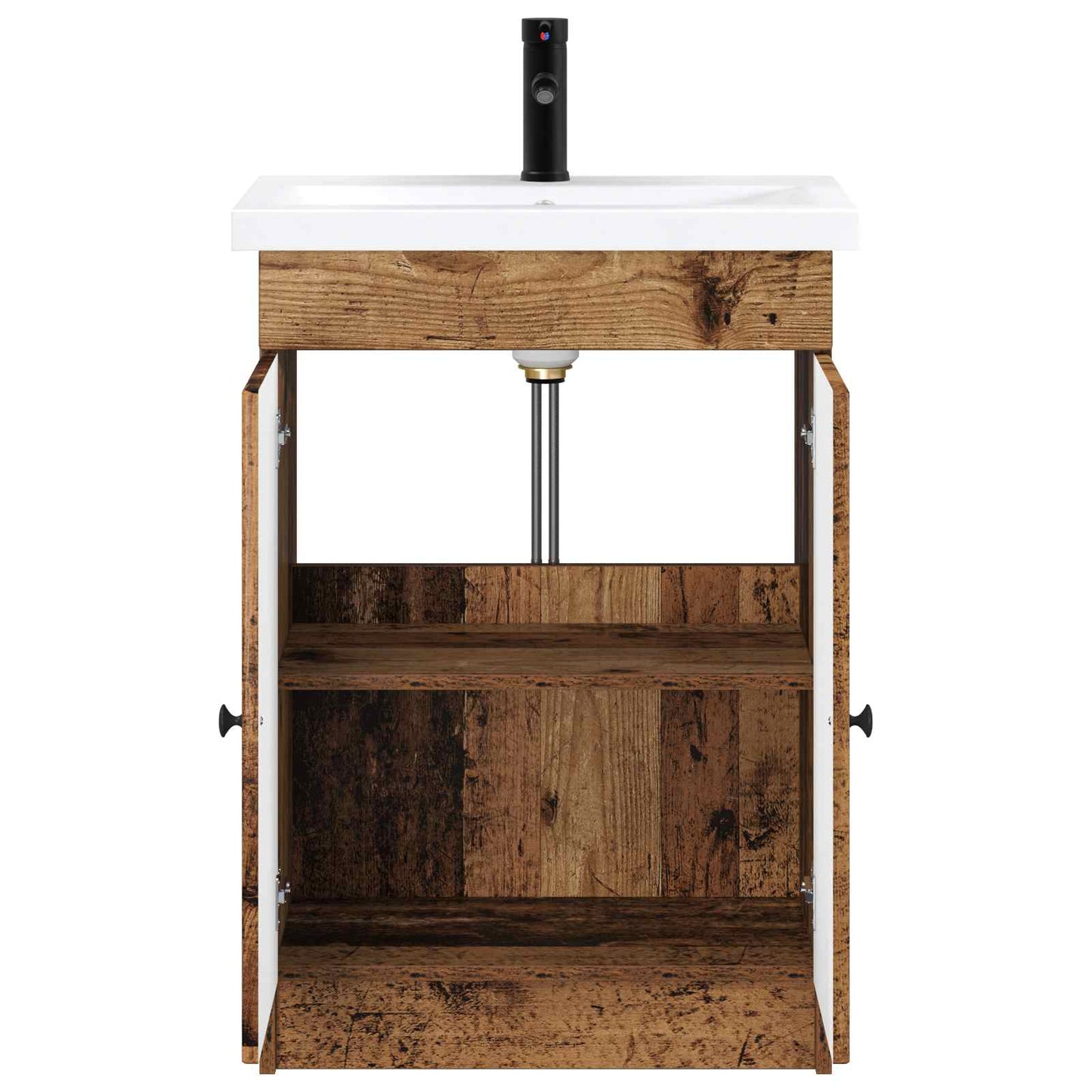vidaXL Bathroom Furniture Set Old Wood 78.5 x 37.5 x 81 cm 3