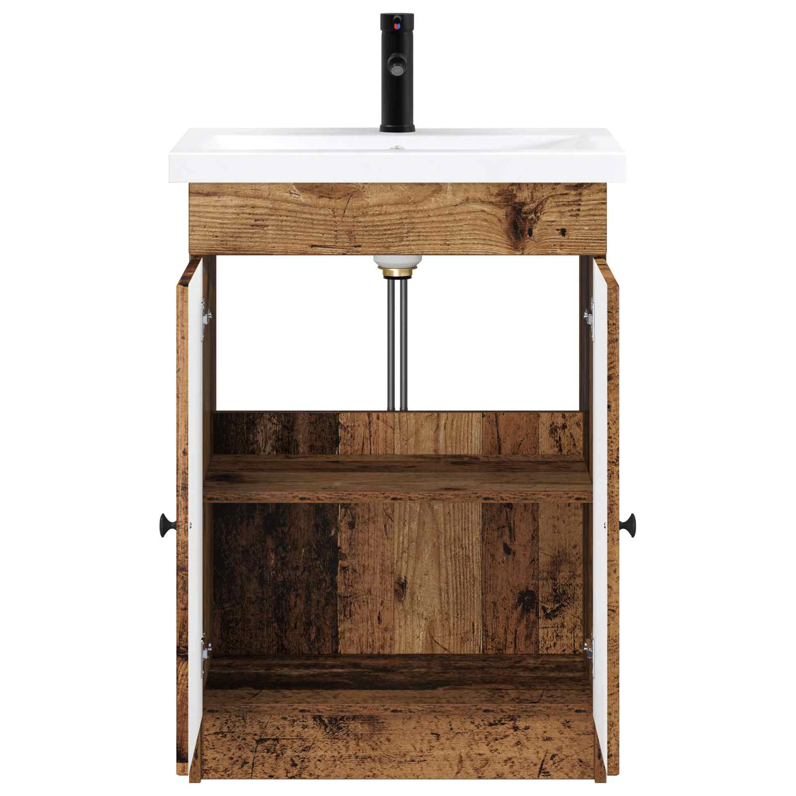 vidaXL Bathroom Furniture Set Old Wood 78.5 x 37.5 x 81 cm 3