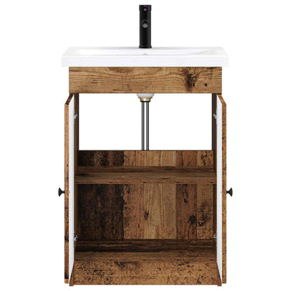 vidaXL Bathroom Furniture Set Old Wood 78.5 x 37.5 x 81 cm 3