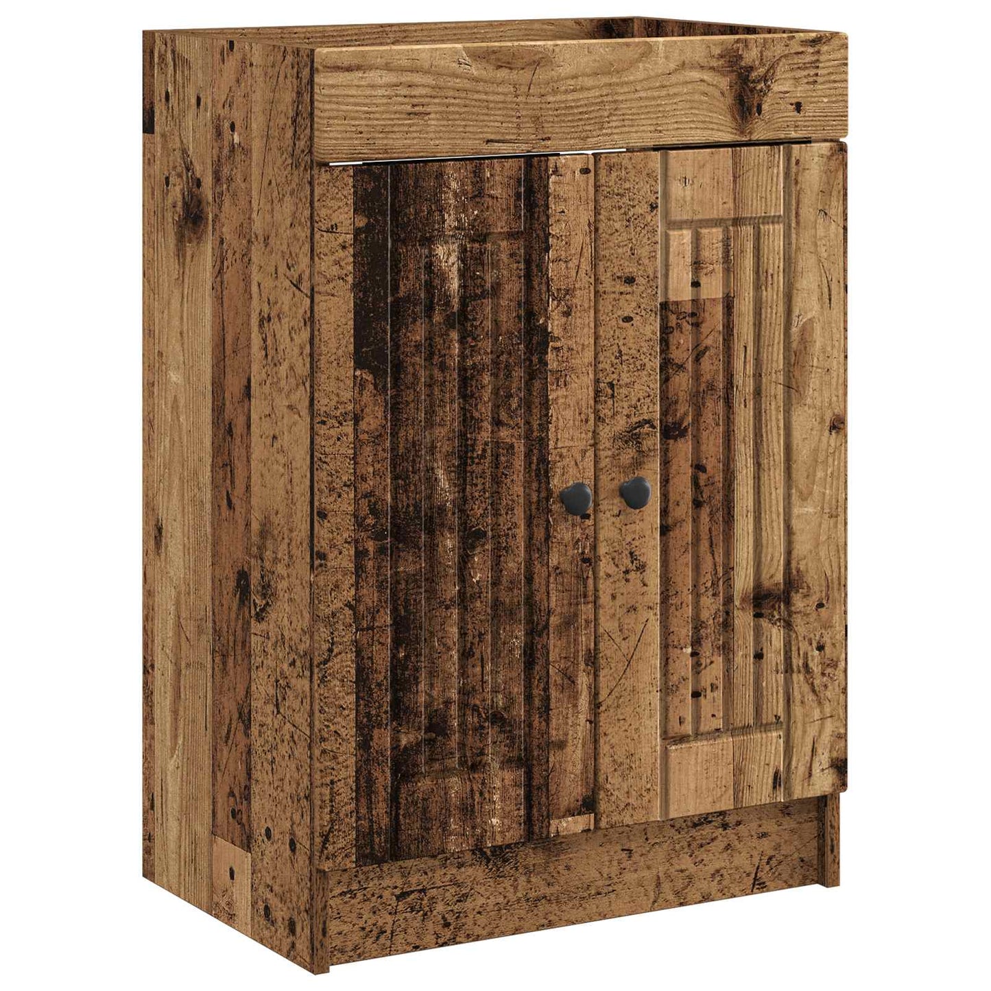 vidaXL Bathroom Furniture Set Old Wood 78.5 x 37.5 x 81 cm 4