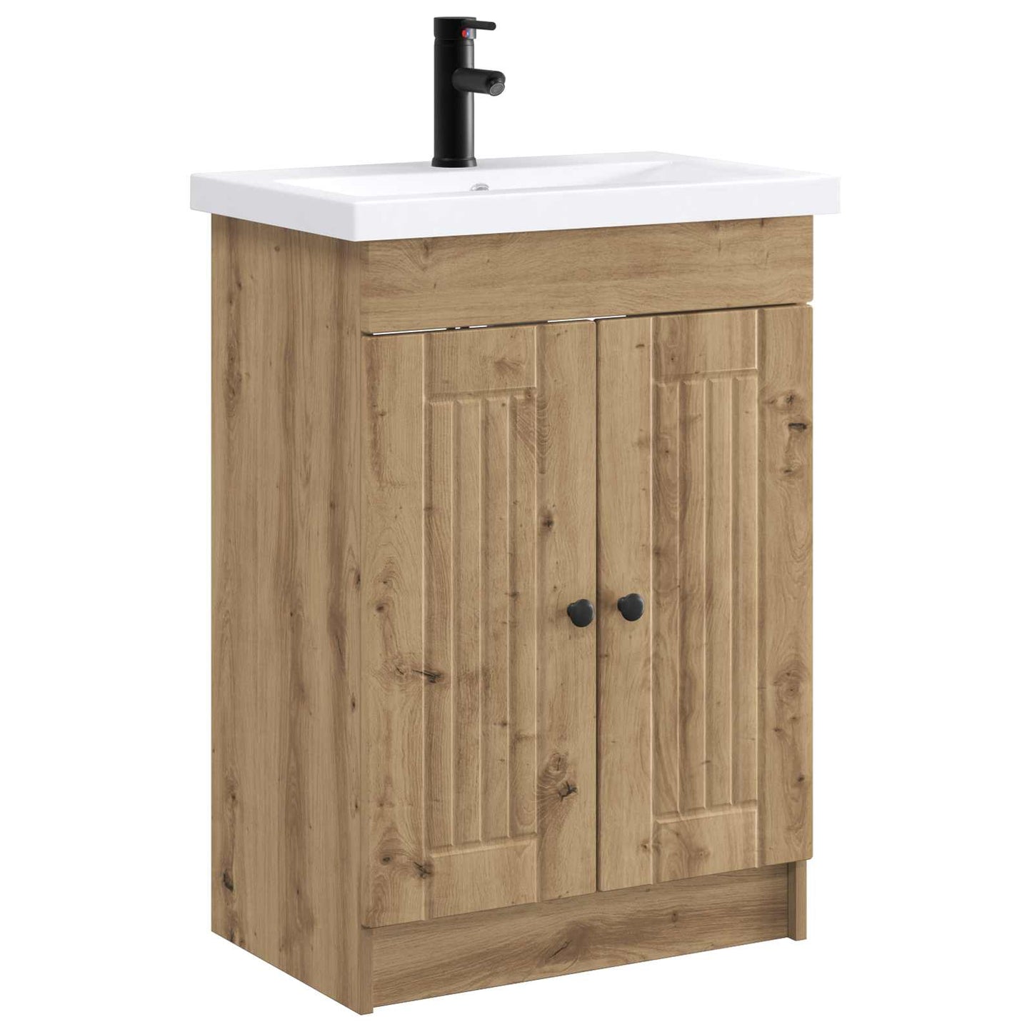 vidaXL Bathroom Furniture Set Artisan Oak 78.5 x 37.5 x 81 cm 2