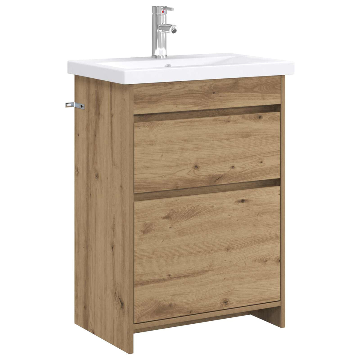 vidaXL Bathroom Furniture Set Artisan Oak 61 x 40 x 84.5 cm 2