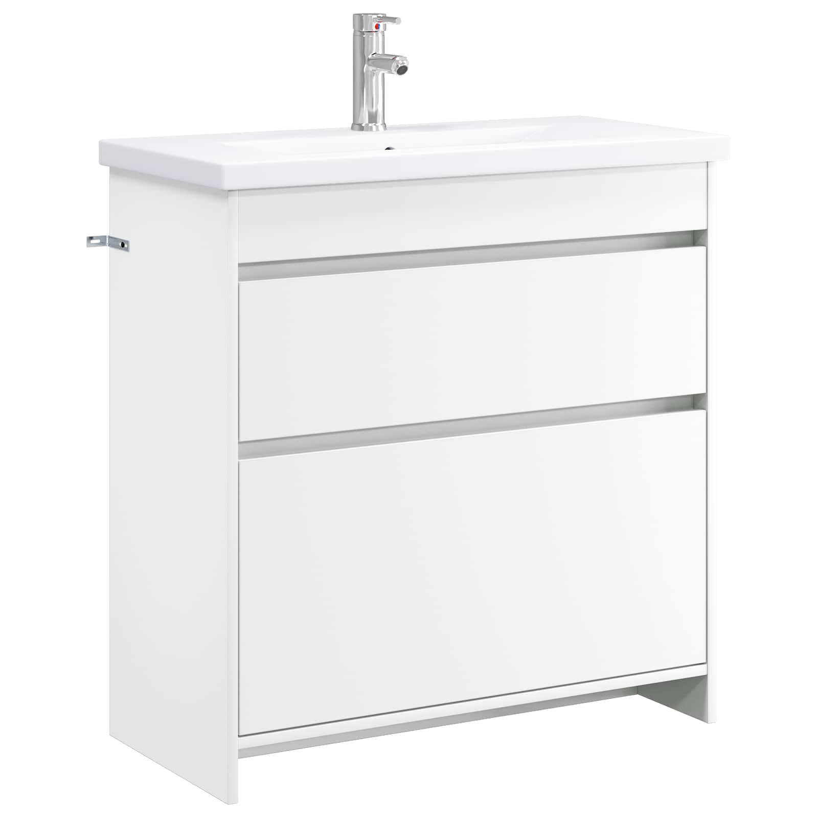 vidaXL Bathroom Furniture Set White 81 x 40 x 84.5 cm Engineered Wood 2